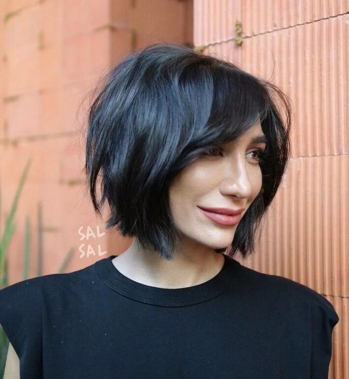 Прически для женщин с большим носом Pin on Choppy bob hairstyles