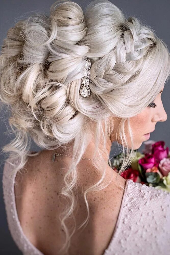 Прически для женщин свадебный Elegant Wedding Hairstyles #weddings #bride #bridal #wedding #hairstyles #weddin