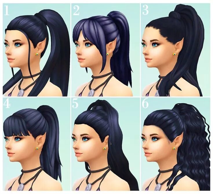 Прически для женских персонажей Pin on Sims 4 CC Sims 4, Sims, Sims hair