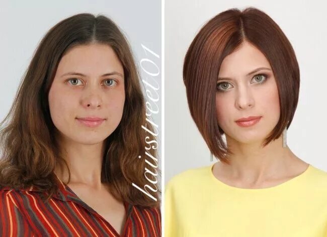 Прически до и после фото женщины Pin on Волосы Long to short hair, Short hair styles, Hair makeover