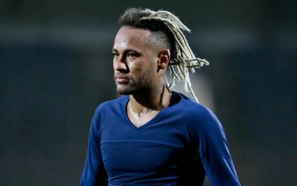 Прически футболистов фото Neymar Jr of PSG during the French Cup match between GSI Pontivy and... Neymar, 