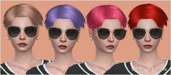 Прически глаза All by Glaza: Hair 22 * Sims 4 Downloads