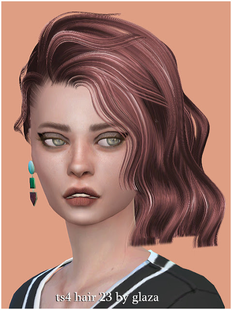 Прически глаза All by Glaza: Hair 23 * Sims 4 Downloads