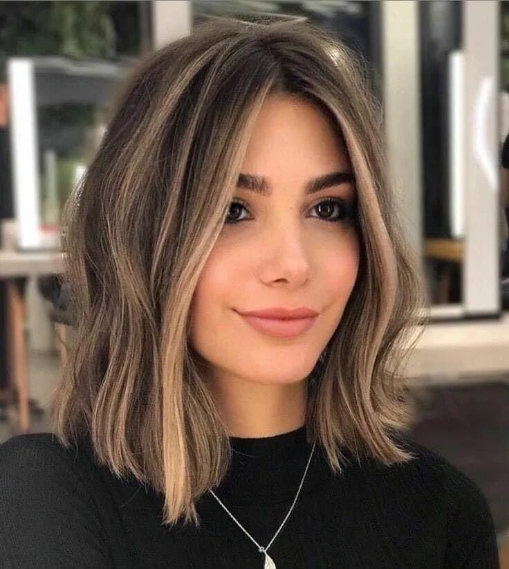 Прически и стрижки на средние волосы 2024 Pin on hairstyles* Brown hair balayage, Balayage hair, Short hair balayage