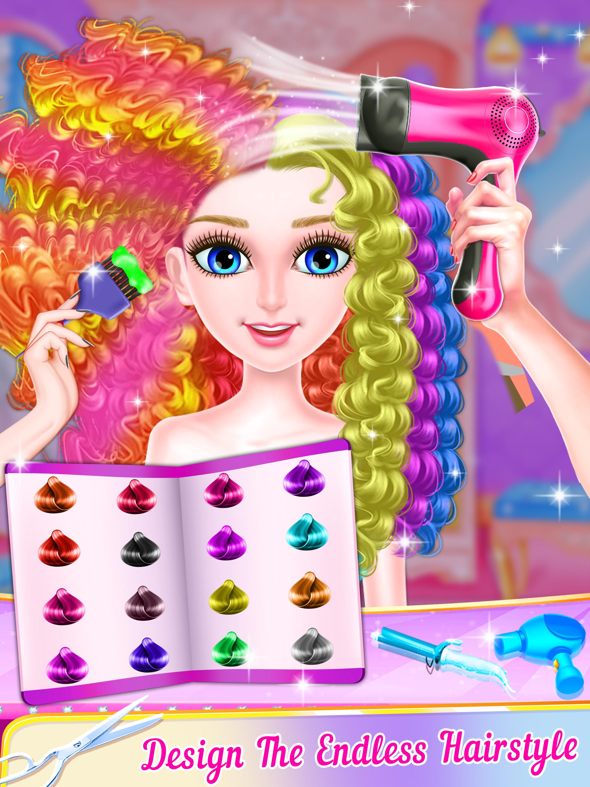 Прически играть онлайн бесплатно для девочек Скачать hair salon hairstyle games APK для Android