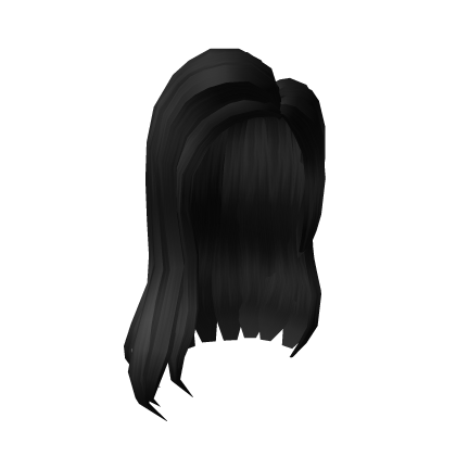 Прически из роблокса для девочек Trendy black side part - Roblox