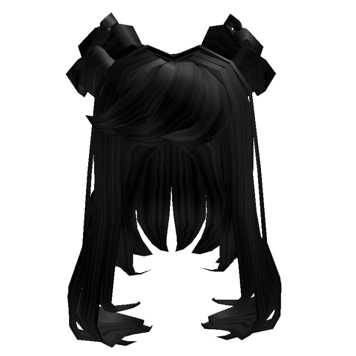 Прически из роблокса для девочек Whispy Double Bun Bangs Black Roblox Wiki Fandom