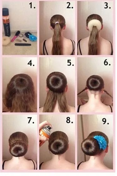 Прически как ровно сделать Amazon.com: wedding hairstyles Hair donut, Donut bun hairstyles, Hair tutorial