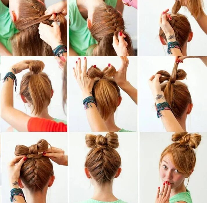 Hair bow Hair knot, Hair styles, Hair tutorial