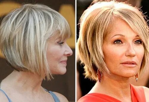 15 Frisuren für Frauen über 50 mit Pony - Die Frisur Short bob hairstyles, Short