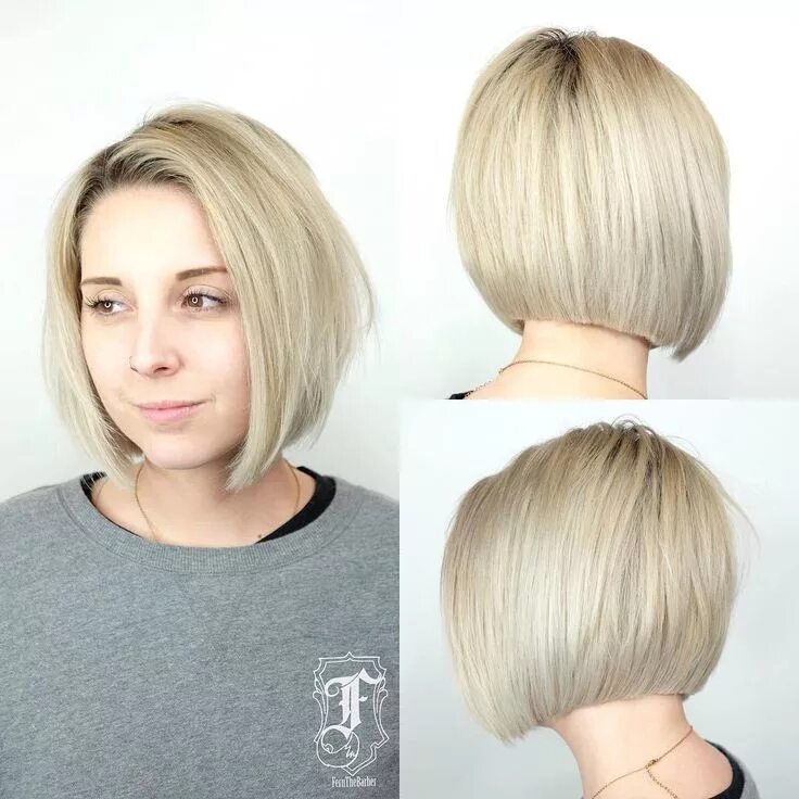 Прически каре жидкие волосы 60 Flattering Hairstyles for Round Faces Trending in 2024 Bobs haircuts, Angled 