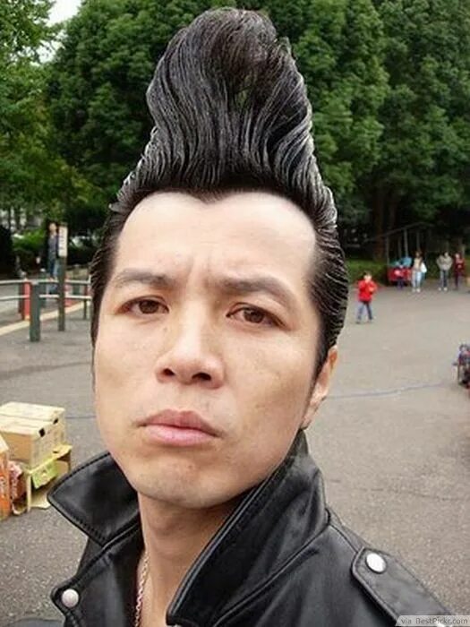 Прически китайцев мужские 10 Badass Punk Hairstyles For Men In 2016 BestPickr in 2019 Rockabilly hair, Pom