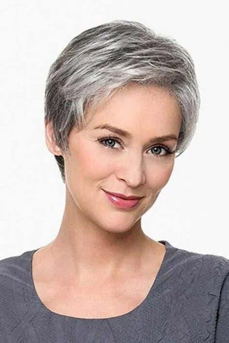 Short Pixie Cut Hairstyles With Bangs Hairstyles for seniors, Haircut for older 