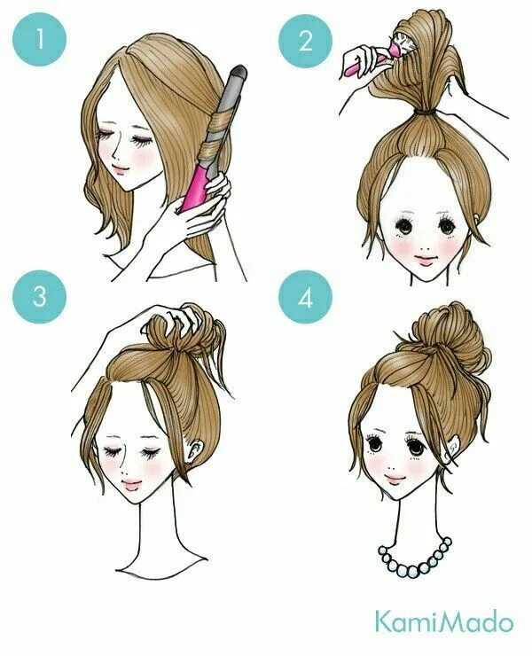 Прически короткие волосы пошагово девочки Pin on Easy hairstyles for long hair