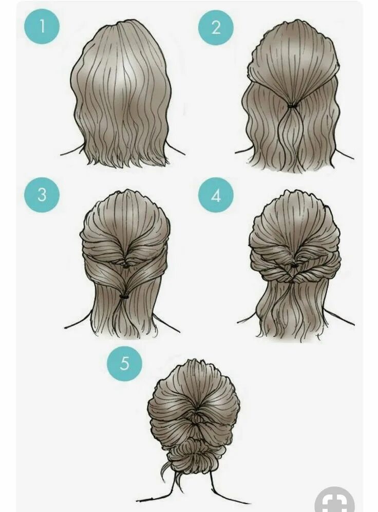 Прически короткие волосы пошагово девочки Pin on COIFFURES ❤ Short hair updo, Short hair styles, Easy everyday hairstyles