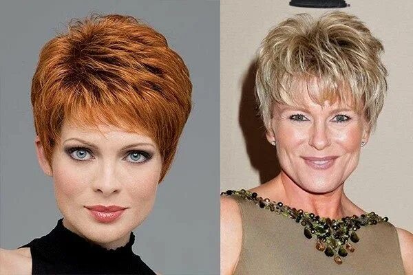 Short Pixie Cut Hairstyles With Bangs Hairstyles for seniors, Haircut for older 