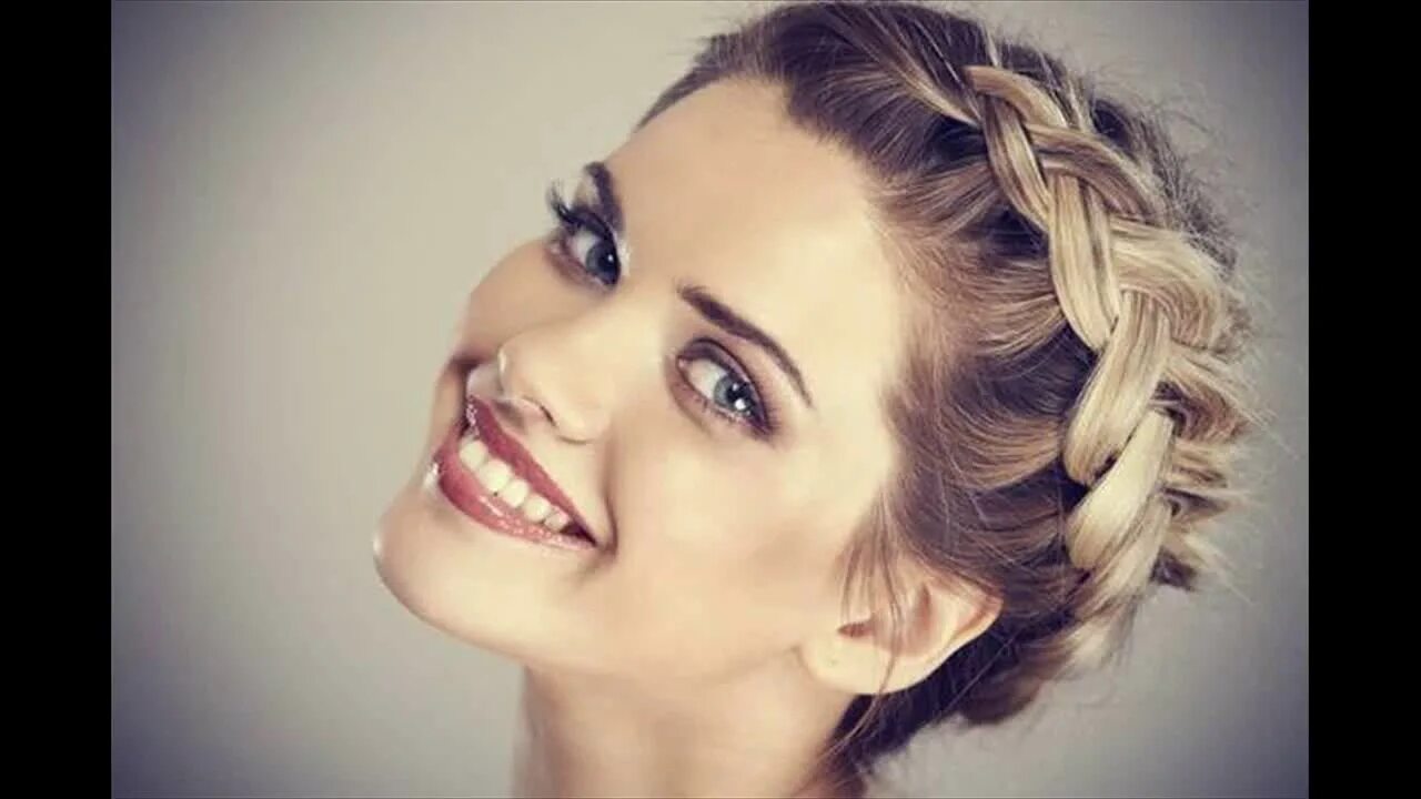 Прически коса фото средний 15 Pretty Braided Wedding Hairstyles - YouTube