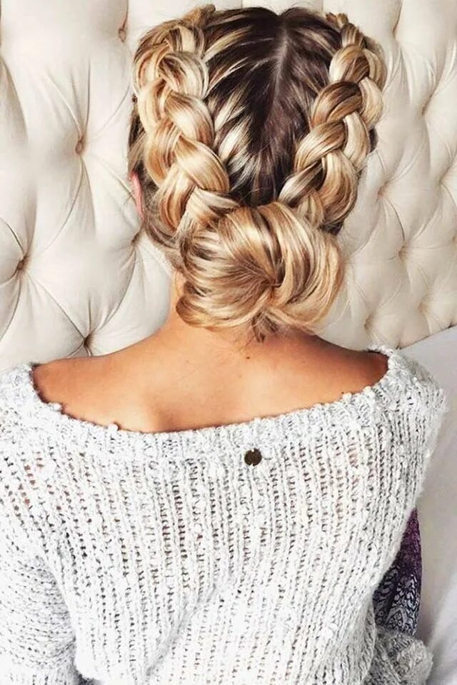 Прически косички на средние Pin by Gabs Bessa on hairstyles haul Long hair styles, Hair inspiration, Braided