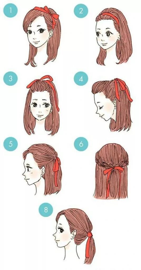 Прически которые сделают волосы легче Pin by Jane on Beauty stuff in 2019 Short hair styles, Ribbon hairstyle, Hair