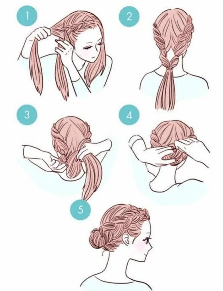 Прически которые сделают волосы легче Pin by Steph62400 on Peinados dibujo Long hair styles, Diy hairstyles, Medium ha