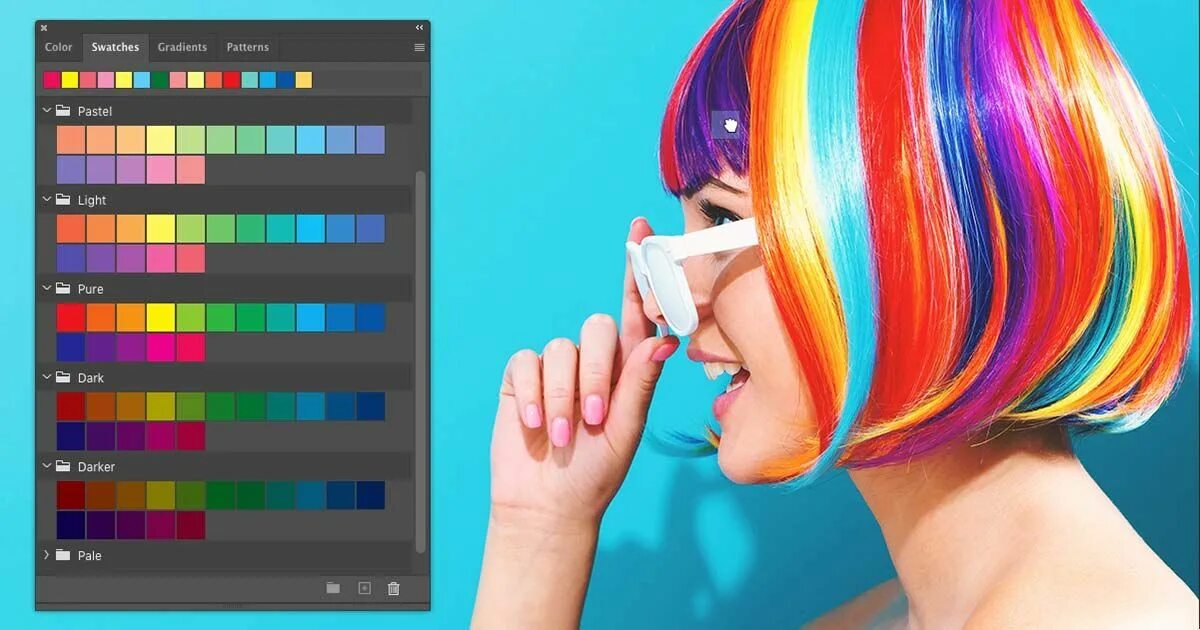 Прически краски волосы Learn how the improved Swatches panel in CC 2020 lets you drag and drop colors d