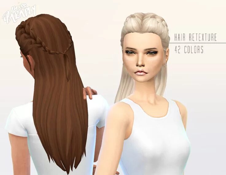 Прически максис Miss Paraply: Kiara 24 Absolution hairstyle Sims 4, Sims, Sims hair