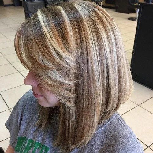 Прически мелирование на средние 60 Inspiring Long Bob Hairstyles and Long Bob Haircuts for 2024 Long bob hairsty