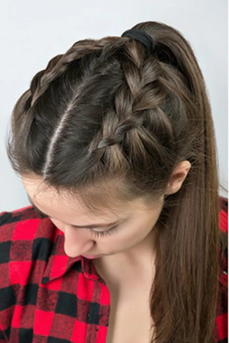 Прически можно заплести в школу Hair style Braids for long hair, Medium hair styles, Box braids hairstyles