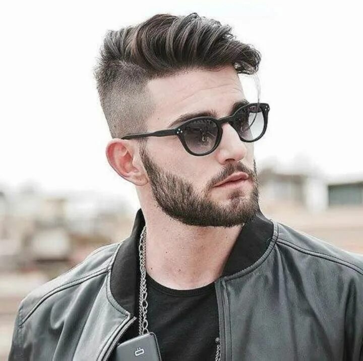 Оригинальная мужская стрижка в сочетании с бородой Beard hairstyle, Beard haircu