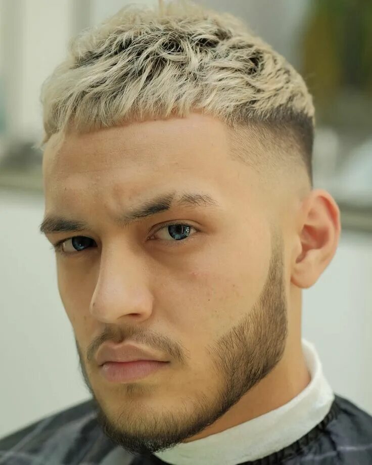 Прически мужские короткие светлые волосы Crop + Color + High Fade - Men's Haircuts Men blonde hair, Edgars haircut, Dyed 