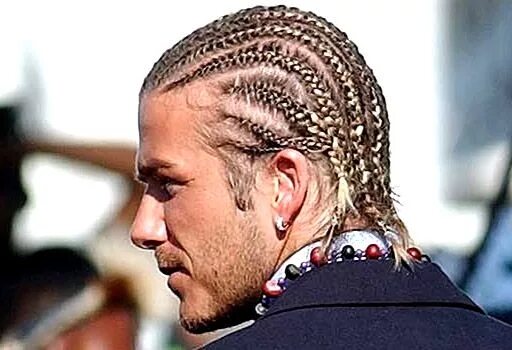 Прически мужские косички сзади David Beckham cornrows Peinados con trenzas hombre, Trenzas para hombre, Trenzas