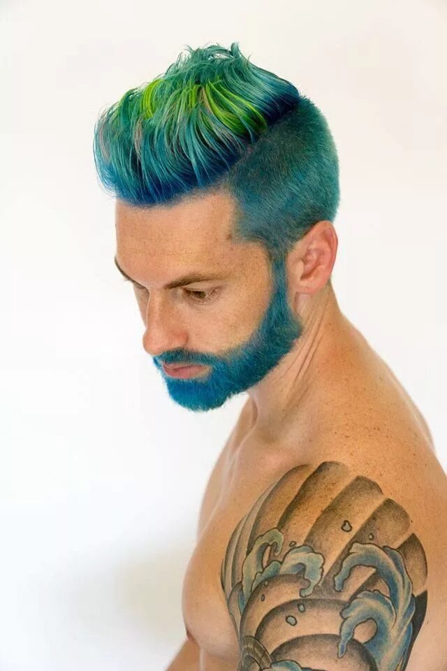 Прически мужские крашеные Pin by Omer Sagee on BEARD IN OCEAN Men hair color, Beard hairstyle, Mens hairst