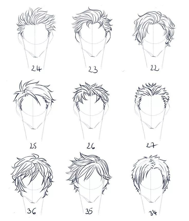 Collection of Trendy Mordern Male Hairstyle Stock Vector - Illustration of perso