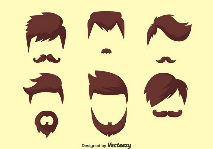 Прически мужские мультяшные Hair Style Vector Art, Icons, and Graphics for Free Download