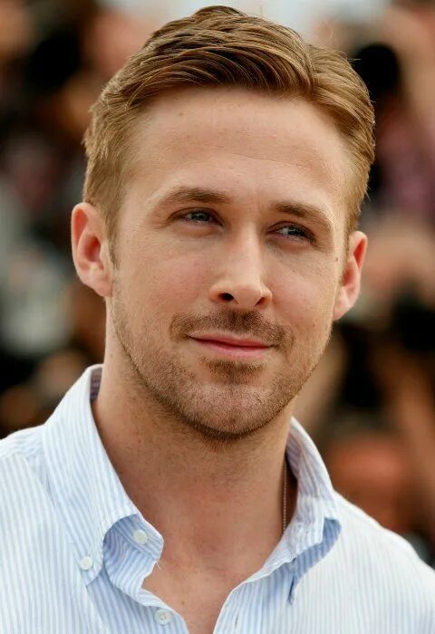 Прически мужские овальное лицо высокий лоб Nueve papás primerizos que se han estrenado este año Ryan gosling, Corte de pelo