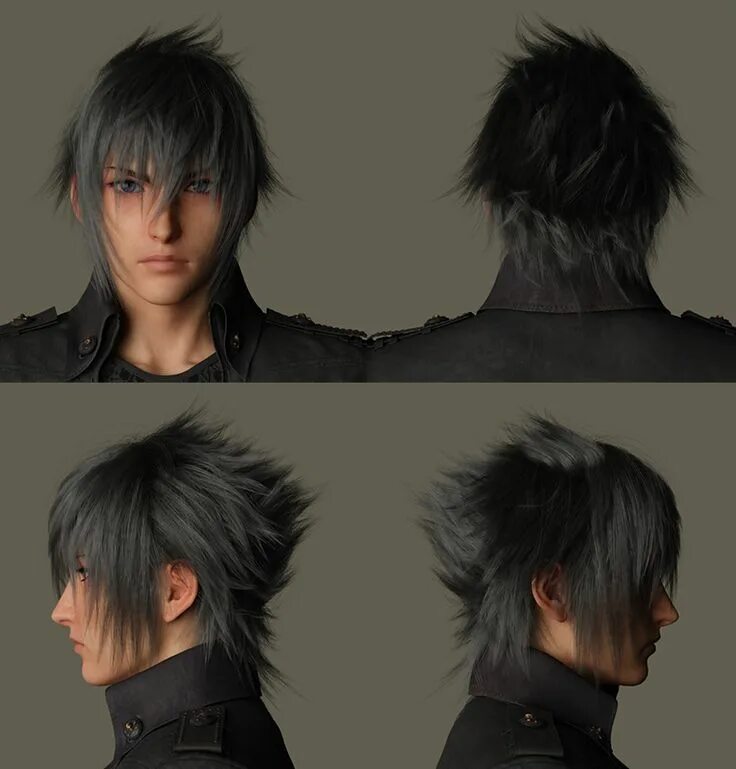 Прически мужских персонажей NOCTIS ノ ク ト キ ャ ラ ク タ-設 定 資 料 集 ス ペ シ ャ ル コ ン テ ン ツ FINAL FANTASY XV(フ