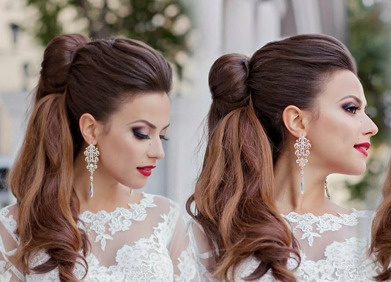 Pin by Darinka Yael on Bride hair Down hairstyles for long hair, Long hair style