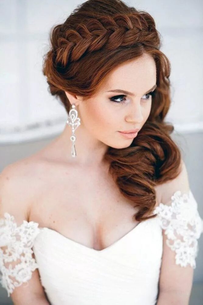 Прически на бок на средние Half Up Half Down Wedding Hairstyles: Top Looks + Expert Tips Brautfrisur, Hochz