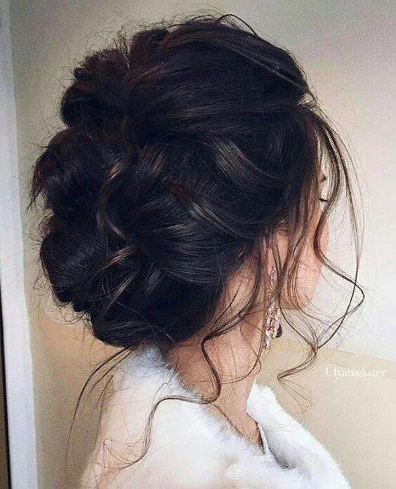 Прически на черные волосы средней длины ❤ 80 Most-Pinned Beautiful Wedding Updos Like No Other - Hi Miss Puff Hair style