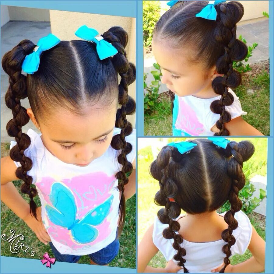 Прически на день 5 лет Girls hairdos, Lil girl hairstyles, Girl hair dos