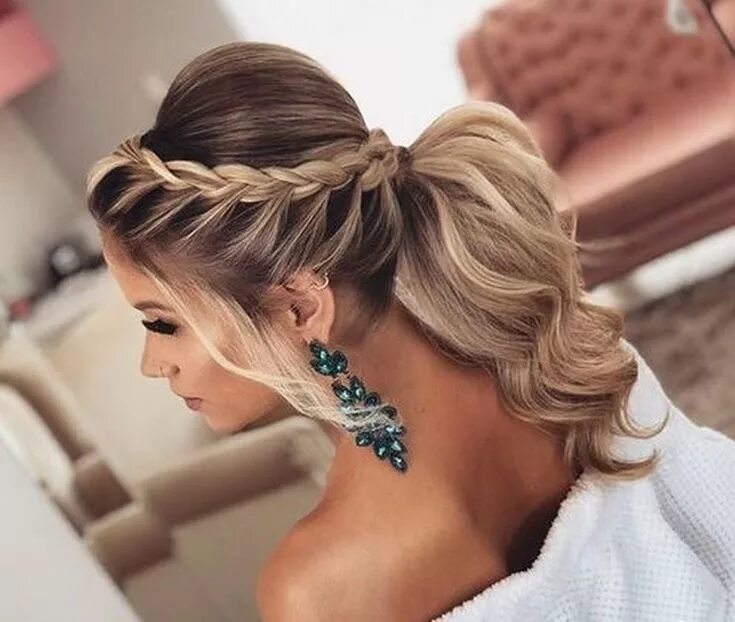 Прически на длинные фото на торжество Life News. Braided ponytail hairstyles, Long hair styles, Wedding hairstyles for