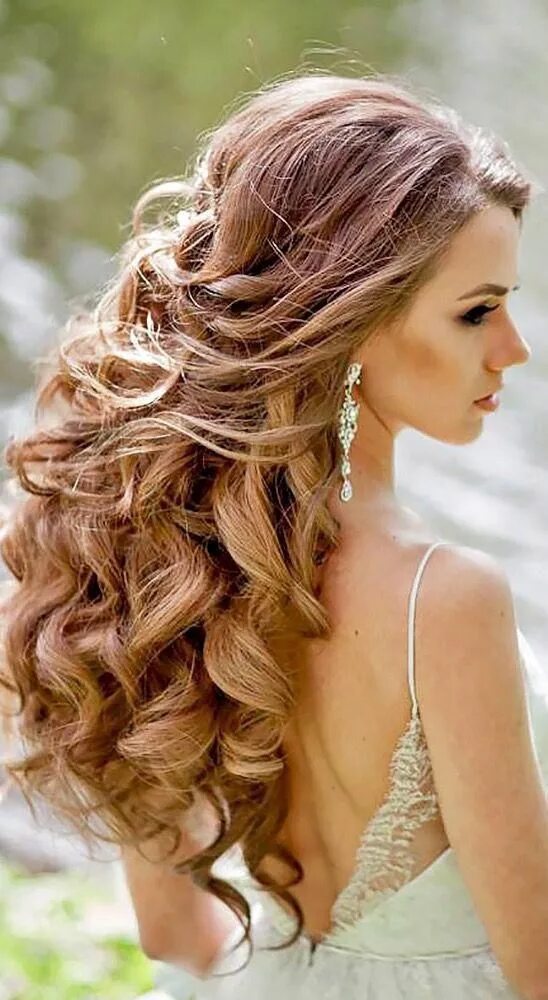 Прически на длинные русые волосы Beautiful curly long hairstyles #curlylonghairstyles Down hairstyles for long ha