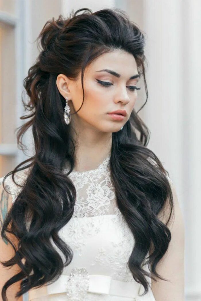 Long Layered Wavy Hairstyles 2019 in 2024 Beautiful hair, Wedding hairstyles for