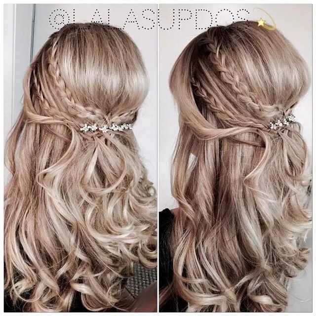 Прически на длинные волосы 9 класс Teenage Fashion Blog: Double crown braids loose curls Long hair styles, Hair sty