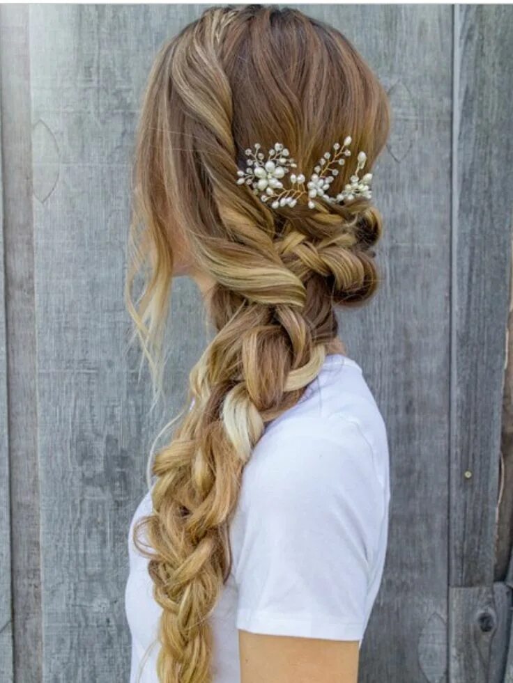 Прически на длинные волосы 9 класс Ronatic braid Long hair styles, Braided prom hair, Bridal braids