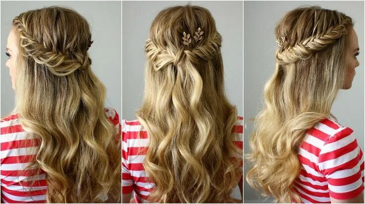 Прически на длинные волосы на день Half Up Fishtail French Braids Long hair styles, Long hair wigs, Hair styles