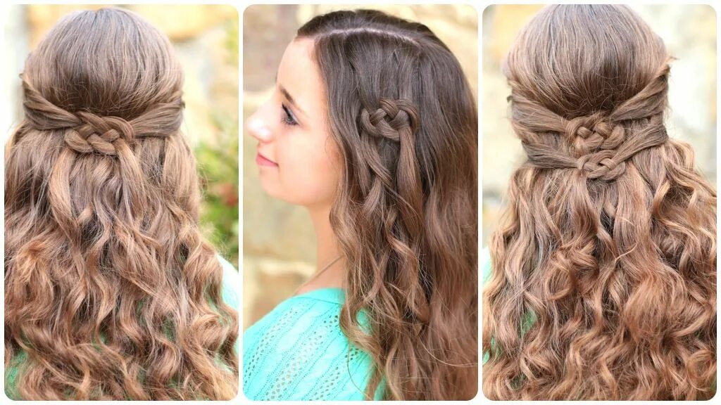 Прически на длинные волосы на первое 3 Ways to Wear a Celtic Knot St Patrick's Day Hairstyles Easy hairstyles for lon