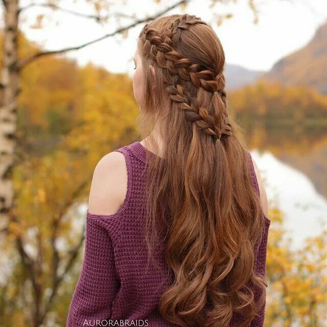 Прически на длинные волосы осень 2024 Pin by Tekla Tu00F3th on hairstyles Long hair styles, Medieval hairstyles, Hair