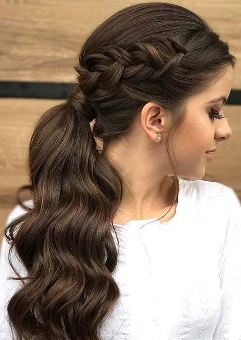 Прически на длинные волосы первый Popular Homecoming Hairstyles That'll Steal the Night #braidedhairstyles Braids 