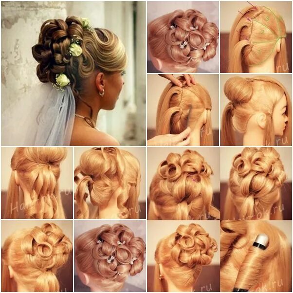 Прически на длинные волосы пошагово видео Pin by Sabrina Parrish on Hair, Makeup, and Nails Wedding hairstyles, Trendy wed